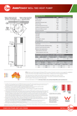Rheem AmbiPower 180 Heat Pump | 551D180 - Sarros Hot Water RheemHeat Pump